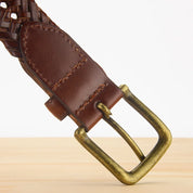 Ceinture tressée homme luxe