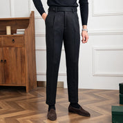 Pantalon pince noir homme