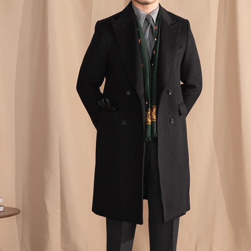 Trench coat noir homme