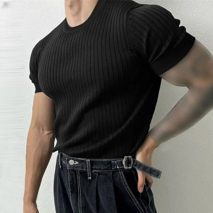 T Shirt Slim Fit Homme Style Old Money