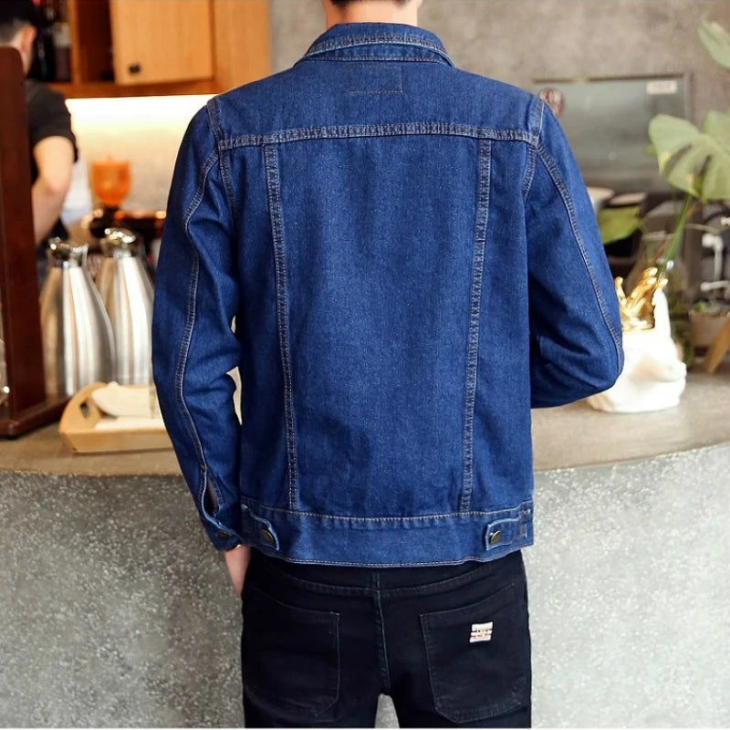 Veste Jean Homme Bleu