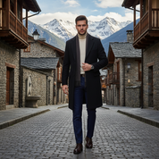 Trench coat laine homme